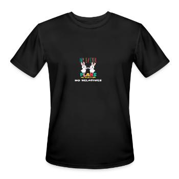 My Easter Plans Are All About No Relatives - Men's Moisture Wicking Performance T-Shirt - black - Front - Jackson (183cm)