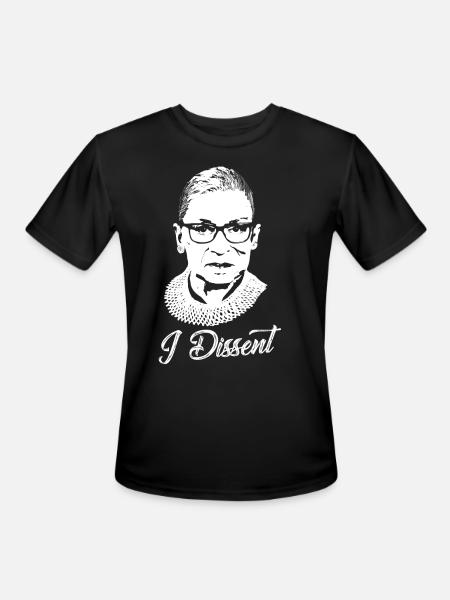 Notorious RBG - I Dissent - Men's Moisture Wicking Performance T-Shirt - black