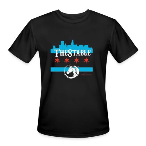 stable-chicago001b_white - Men's Moisture Wicking Performance T-Shirt