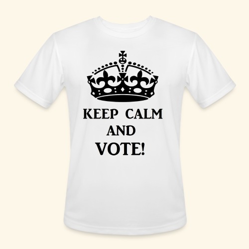 keep calm vote blk - Men's Moisture Wicking Performance T-Shirt