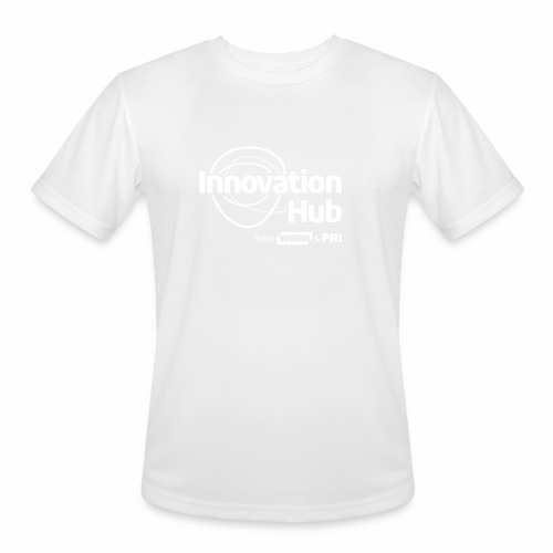 Innovation Hub white logo - Men's Moisture Wicking Performance T-Shirt