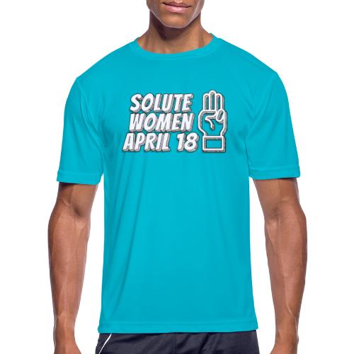 Solute Women April 18 - Men's Moisture Wicking Performance T-Shirt