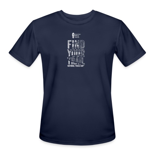 Find Your Trail Topo: National Trails Day - Men's Moisture Wicking Performance T-Shirt