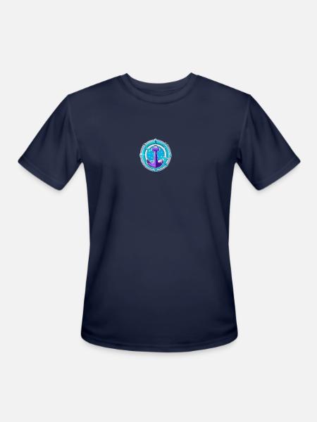 Anchors Away - Men's Moisture Wicking Performance T-Shirt - navy