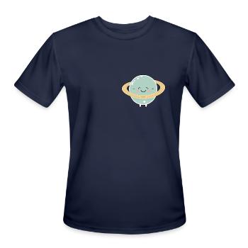 Kawaii planet - Men's Moisture Wicking Performance T-Shirt - navy - Front - Jackson (183cm)
