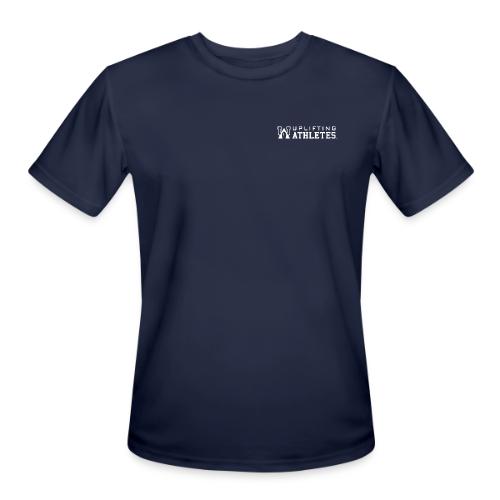 Uplifting Athletes White Logo - Men's Moisture Wicking Performance T-Shirt