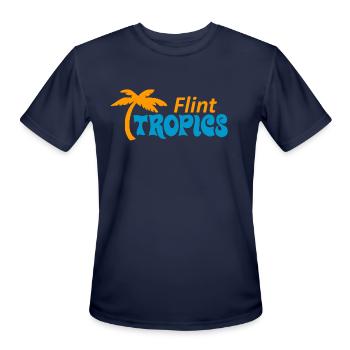 TROPICS OF MICHIGAN - Men's Moisture Wicking Performance T-Shirt - navy - Front - Jackson (183cm)