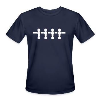 Table football / Kicker table - team at kicker bar - Men's Moisture Wicking Performance T-Shirt - navy - Front - Jackson (183cm)