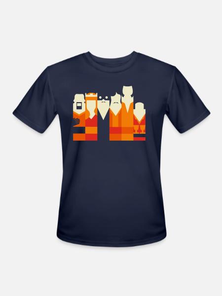 Inconceivably Minimal - Men's Moisture Wicking Performance T-Shirt - navy
