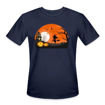 Orca Killer Whale Moonlight Funny Halloween Costum - Men's Moisture Wicking Performance T-Shirt - navy - Front - Jackson (183cm)