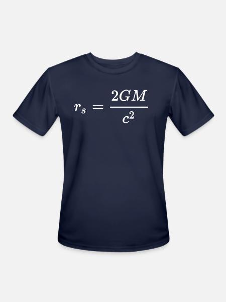 Schwarzschild Radius Dark General Relativity - Men's Moisture Wicking Performance T-Shirt - navy