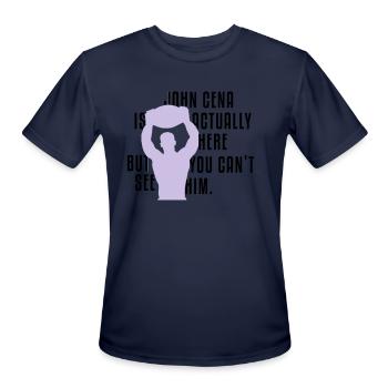 John Cena - Men's Moisture Wicking Performance T-Shirt - navy - Front - Jackson (183cm)