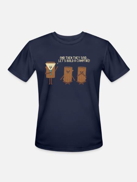 Campfire girl - Men's Moisture Wicking Performance T-Shirt - navy