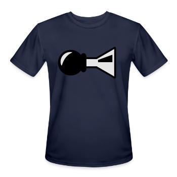 Horn - Men's Moisture Wicking Performance T-Shirt - navy - Front - Jackson (183cm)