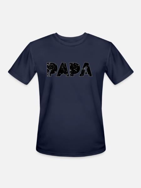 Golf Papa - Men's Moisture Wicking Performance T-Shirt - navy