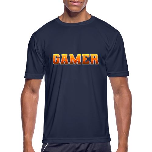 Gamer Varsity Gradient Design for Apparel - Men's Moisture Wicking Performance T-Shirt