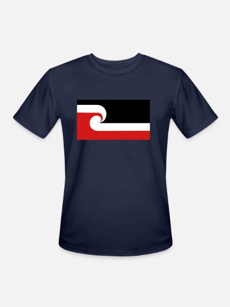 Maori Flag - Men's Moisture Wicking Performance T-Shirt - navy