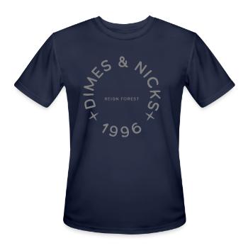 Dimes and Nicks - Highdea Funny Graphic T Shirt - Men's Moisture Wicking Performance T-Shirt - navy - Front - Jackson (183cm)
