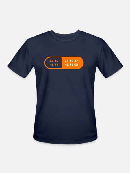 Stealth SeedSigner - Men's Moisture Wicking Performance T-Shirt - navy