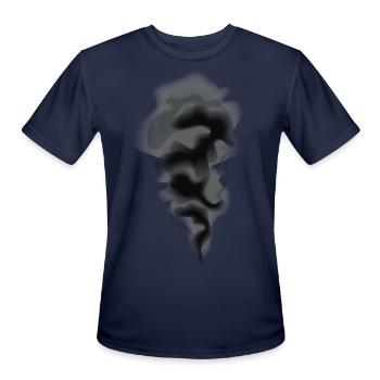 smoke - Men's Moisture Wicking Performance T-Shirt - navy - Front - Jackson (183cm)
