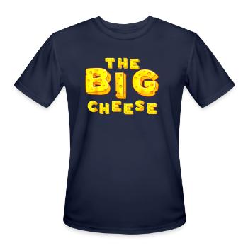 The Big Cheese - Men's Moisture Wicking Performance T-Shirt - navy - Front - Jackson (183cm)
