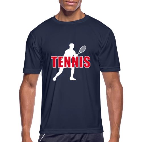 Red Court Tennis - Men's Moisture Wicking Performance T-Shirt