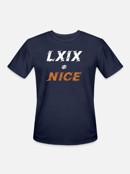 LXIX in latin - Men's Moisture Wicking Performance T-Shirt - navy