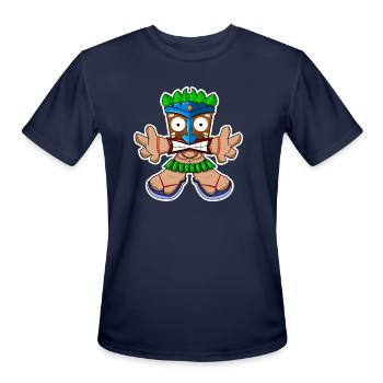 Tiki Surprise - Men's Moisture Wicking Performance T-Shirt - navy - Front - Jackson (183cm)