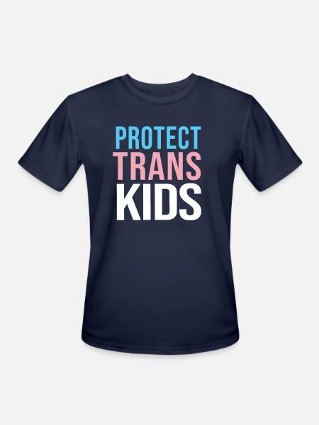 protect trans youth - Men's Moisture Wicking Performance T-Shirt - navy