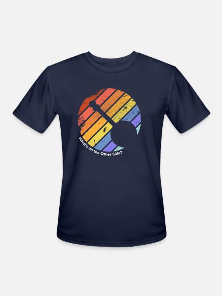 Rainbow Connection - Men's Moisture Wicking Performance T-Shirt - navy