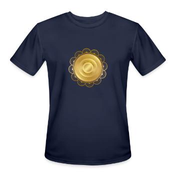 Gold mantara - Men's Moisture Wicking Performance T-Shirt - navy - Front - Jackson (183cm)