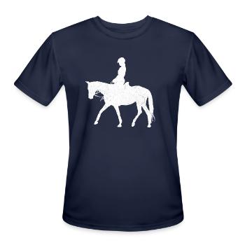 Equestrian White - Men's Moisture Wicking Performance T-Shirt - navy - Front - Jackson (183cm)