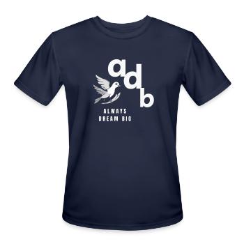 Dream Big - Men's Moisture Wicking Performance T-Shirt - navy - Front - Jackson (183cm)