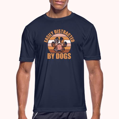 Easily Distracted By Dogs - Men's Moisture Wicking Performance T-Shirt