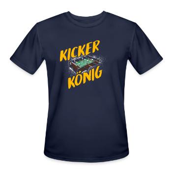 Table Football Kicker King - Men's Moisture Wicking Performance T-Shirt - navy - Front - Jackson (183cm)