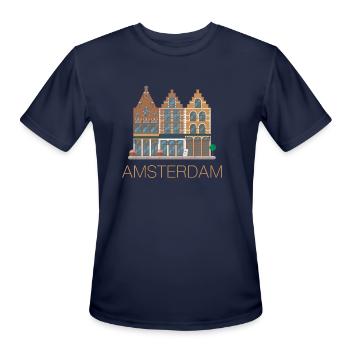 Amsterdam nature - Men's Moisture Wicking Performance T-Shirt - navy - Front - Jackson (183cm)