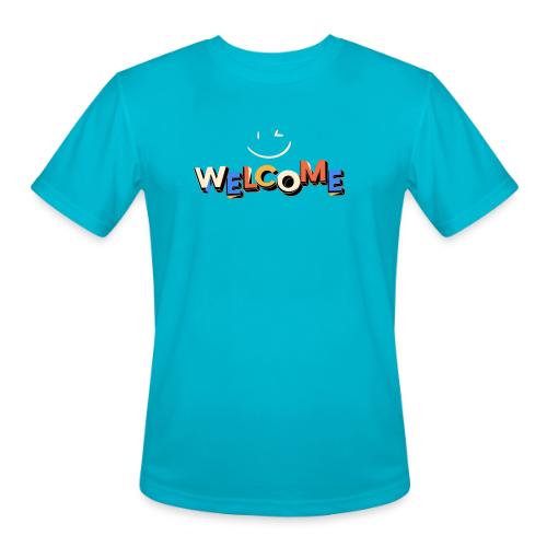 Smile and welcome design - Men's Moisture Wicking Performance T-Shirt