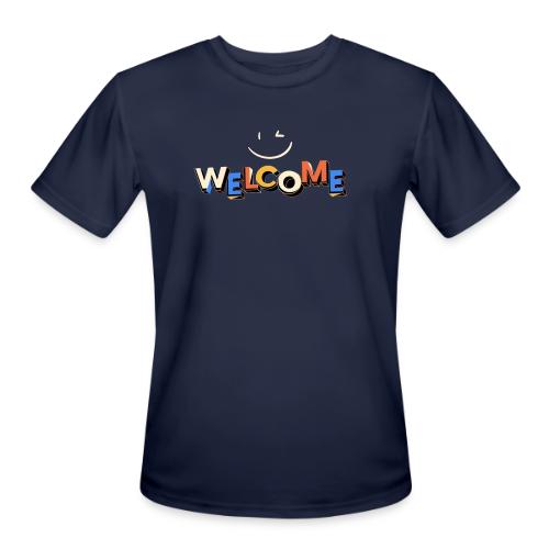 Smile and welcome design - Men's Moisture Wicking Performance T-Shirt