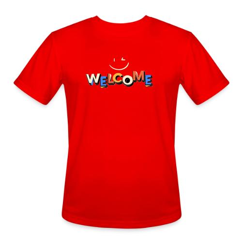Smile and welcome design - Men's Moisture Wicking Performance T-Shirt