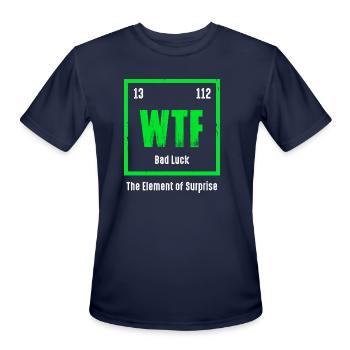Wtf The Element Of Surprise - Men's Moisture Wicking Performance T-Shirt - navy - Front - Jackson (183cm)