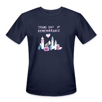 Trans Day Of Remembrance Trans LGBTQ - Men's Moisture Wicking Performance T-Shirt - navy - Front - Jackson (183cm)