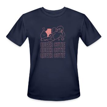 Queer cutie - Men's Moisture Wicking Performance T-Shirt - navy - Front - Jackson (183cm)