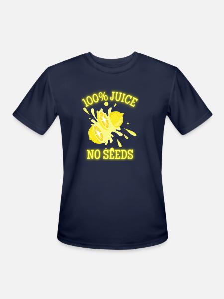 100 juice no seeds Classic - Men's Moisture Wicking Performance T-Shirt - navy