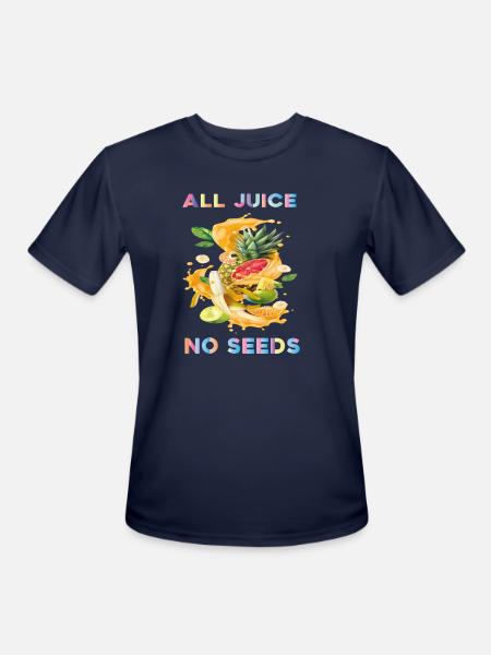 All Juice No Seeds - Men's Moisture Wicking Performance T-Shirt - navy