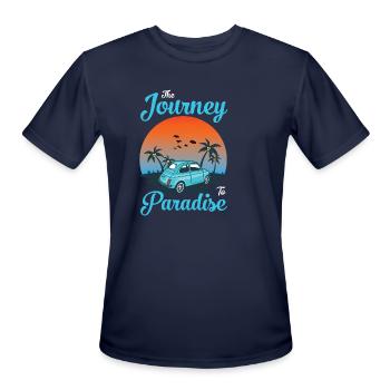 The Journey To paradises - Men's Moisture Wicking Performance T-Shirt - navy - Front - Jackson (183cm)