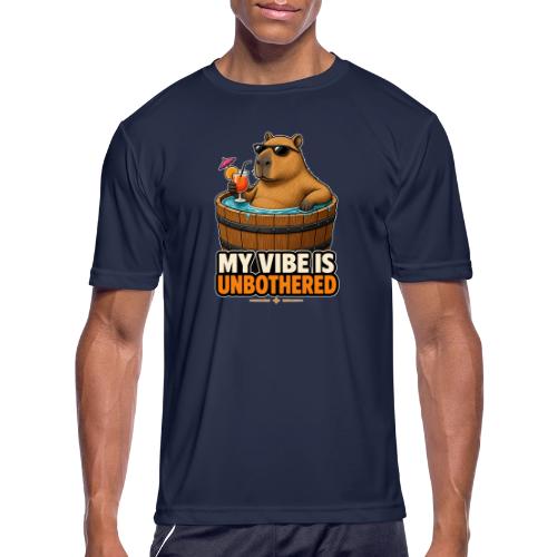 Unbothered Beaver in Wooden Tub - Men's Moisture Wicking Performance T-Shirt