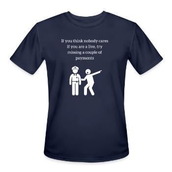 VIP - Men's Moisture Wicking Performance T-Shirt - navy - Front - Jackson (183cm)