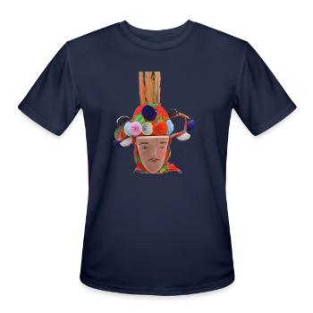 John kunu - Men's Moisture Wicking Performance T-Shirt - navy - Front - Jackson (183cm)