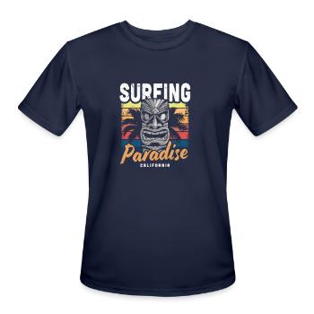 Surfing Paradise - Men's Moisture Wicking Performance T-Shirt - navy - Front - Jackson (183cm)
