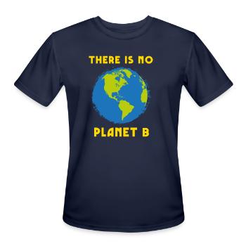 There Is No Planet B - Men's Moisture Wicking Performance T-Shirt - navy - Front - Jackson (183cm)